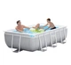 Прямокутний каркасний басейн Intex 26784-0 з чашою із ПВХ 300х175х80 см Сірий (127-9-26784-0) - зображення 1