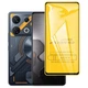 Защитное стекло TDG 9D для Infinix GT 20 Pro (X6871) полная проклейка черный - изображение 1