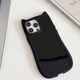 Чохол на iPhone 16 Pro Max / для айфон 16 про макс з котячими вушками та ремінцем Black - зображення 4
