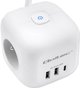 Rozgałęźnik sieciowy Qoltec Power Cube 3x AC + 2x USB + 1x USB-C PD 20W 2 m White (5901878525471) - obraz 4