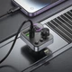 FM-трансмиттер Hoco E86 Alegria 48W dual port PD30W+QC3.0 car BT FM transmitter Black - изображение 3