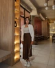 Женская юбка Fashion YSBF1362Brown 42-44 Коричневая (2000000907079) - изображение 1