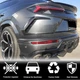 Накладки на задний бампер (Dry Carbon) для Lamborghini Urus 2018- гг - изображение 5