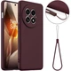 Защитный чехол Deexe Silicone Case with MagSafe для OnePlus 13 - Wine Red - изображение 2