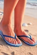 В'єтнамки Fashion 621300-LB 36 Білий \ Синій - зображення 8