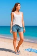 В'єтнамки Fashion 621300-LB 36 Білий \ Синій - зображення 2