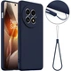 Защитный чехол Deexe Silicone Case with MagSafe для OnePlus 13 - Dark Blue - изображение 2
