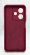 Чохол Shock Case для Oppo A40m бампер силіконовий колір бордовий малюнком метелика - зображення 3