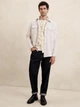 Рубашка хлопковая летняя мужская Banana Republic 255536170 XL Молочная (1159837339) - изображение 3