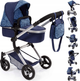 Wózek dla lalki Bayer Design Combi Neo Vario 18403AA Granatowy (4003336184037) - obraz 14