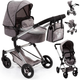 Коляска для ляльки Bayer Design Combi Neo Vario 18410AA Сіра (4003336184105) - зображення 14