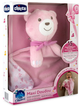 Kocyk-przytulanka Chicco Maxi Doudou Pluszowy miś 47x40 cm Różowy (8058664177493) - obraz 2