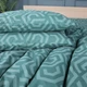 Наволочка Mirson Бязь 17-0622 Geometry Emerald 70х70 см (2200008197650) - зображення 1