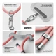 Ремешок для смартфона ArmorStandart Silicone Rope Titanium Pink with Grey holder (ARM76275) - изображение 3