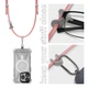 Ремешок для смартфона ArmorStandart Silicone Rope Titanium Pink with Grey holder (ARM76275) - изображение 5