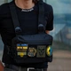 Нагрудная сумка из Cordura 1000D разгрузка мужская с системой Molle и патч-системою черная (482647772130) - изображение 4