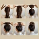 Заколка-твістер для волосся Hairdisk, 4 штуки, каштановий - зображення 6