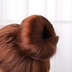 Заколка-твістер для волосся Hairdisk, 4 штуки, каштановий - зображення 5