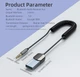 Bluetooth 5.0 ресивер Essager USB to 3.5mm Aux Adapter Car Wireless Receiver Jack Audio Music Mic Handsfree Car Kit Speaker Transmitter микрофон|свободные руки EBTEB01-JS0A Grey - изображение 4