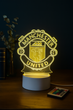 3D LED-нічник ФК «Manchester United» з RGB-підсвіткою . Манчестер Юнатед нічник - изображение 1