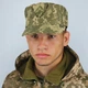 Кепка мазепинка пиксель ВСУ с кокардой, кепка армейская уставная пиксель, кепка ЗСУ 61 - изображение 3