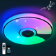 Музыкальная светодиодная люстра SONG R RGB 60W Esllse с динамиком и приложением для смартфона APP Ø380х70мм - изображение 1