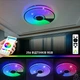 Музыкальная светодиодная люстра SONG R RGB 60W Esllse с динамиком и приложением для смартфона APP Ø380х70мм - изображение 5