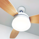 Люстра з вентилятором FAN WOOD 48W+18W R Luminaria WHITE/WOOD 5000Lm керована світлодіодна з пультом ДУ 1060x390мм - зображення 4