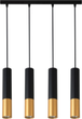 Підвісна люстра DPM SL-1256 4 x GU10 Black/Gold (5906881231111) - зображення 1