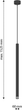 Żyrandol wiszący DPM SL-1279 G9 Black (5906881231128) - obraz 2