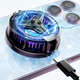 Кулер для телефона XO SL03 игровой магнитный охладитель вентилятор RGB-подсветка LED-дисплей Black - изображение 3