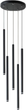 Żyrandol wiszący DPM SL-1302 5 x G9 Black (5906881231166) - obraz 1