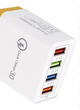 Адаптер Fast Charge 220V 4 USB черный D22 до 3.1A на порт Quick Charge 3.0 - изображение 2