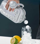 Силиконовая форма для льда Ice Cube Tray 17 шариков 28 x 11.5 x 8.5 см герметичная крышка - изображение 2