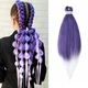 Канекалон Easy Braid Purple60 омбре Фіолетовий/білий - зображення 2