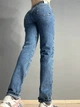 Джинсы женские Its Basic 3137 SLIM FIT базовые по фигуре 42 синие - изображение 2