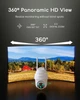 Внешняя 4G камера COOAU G1 4G LTE на 360°, с SIM-картой и картой памяти 64 ГБ, солнечная панель, обнаружение движения PRO - изображение 7