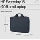 Сумка для ноутбука 16" HP Everyday Odyssey с карманом, регулируемый ремень, полиэстер Gray (A08JTAA) - изображение 7
