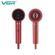Фен VGR V-431 1600–1800 Вт професійний, компактний фен для волосся з холодним обдуванням, фен для сушіння та укладки з концентратором червоний - изображение 8
