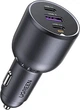 Автомобільний зарядний пристрій для телефона Ugreen 130 W 2xUSB-C 1xUSB-A Black (EC705) - зображення 1