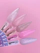 Гель с блестками №4 (Розовый) Diamond Gel LunaMoon на 15 мл, выравнивание и наращивание ногтей - изображение 5