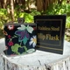 Фляга Hip Flask Цветок D412Black 6Oz/170ml из нержавеющей стали - изображение 5