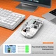 Мышь T-WOLF X11 беспроводная, бесшумная с аккумулятором 2,4G+Bluetooth White - изображение 3