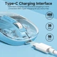 Мышь T-WOLF X11 беспроводная, бесшумная с аккумулятором 2,4G+Bluetooth Blue - изображение 5