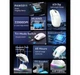 Игровая мышь Attack Shark X11 White 22000 DPI 63 г три режима подключения RGB док станция - изображение 5