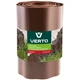 Газонный бордюр Verto (200 мм х 9 м) пластиковая бордюрная лента коричневая (26340) - изображение 1