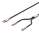 Аудіо-перехідник XO NB-R269B Type-C to dual AUX 3.5мм 1.2м black - изображение 4