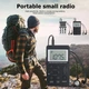 Кишеньковий міні-радіоприймач з акумулятором та навушниками Радіо FM AM STEREO Led-дисплей Silver - зображення 9