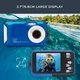 Фотокамера Easypix Aquapix W3027-M 30Мп / CMOS / Full HD 30fps / 4x зум / Водонепроникний / Синій Б/В - зображення 3