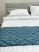 Покрывало-саше Ecotton Jacuard Green 70x230 см Стеганое Полисатин (25220_000) - изображение 1